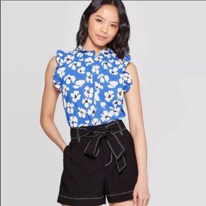 4 for $25 Who What Wear Ruffle Tank Top Size Sm